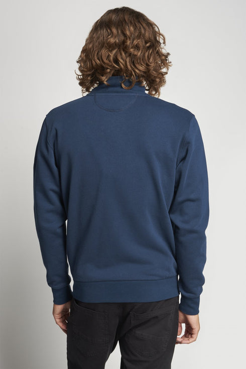 Felpa Uomo SMF305FP529 in Morbido Cotone con logo in rilievo Blu LA MARTINA- Francavilla Moda